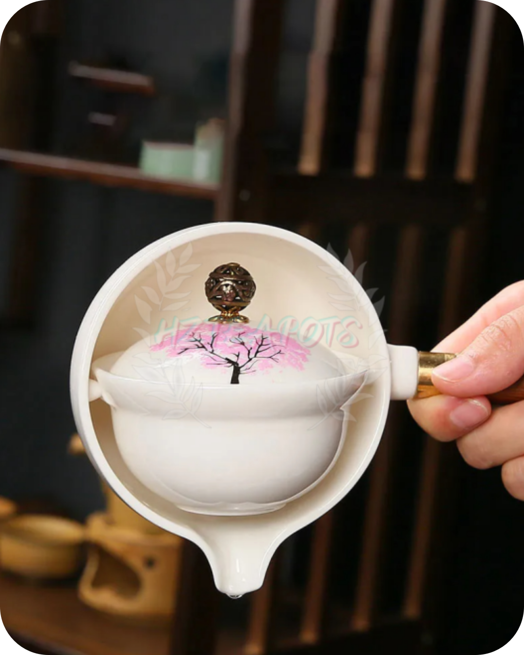 Cerámica Sakura que cambia de color | HZTEAPOTS®
