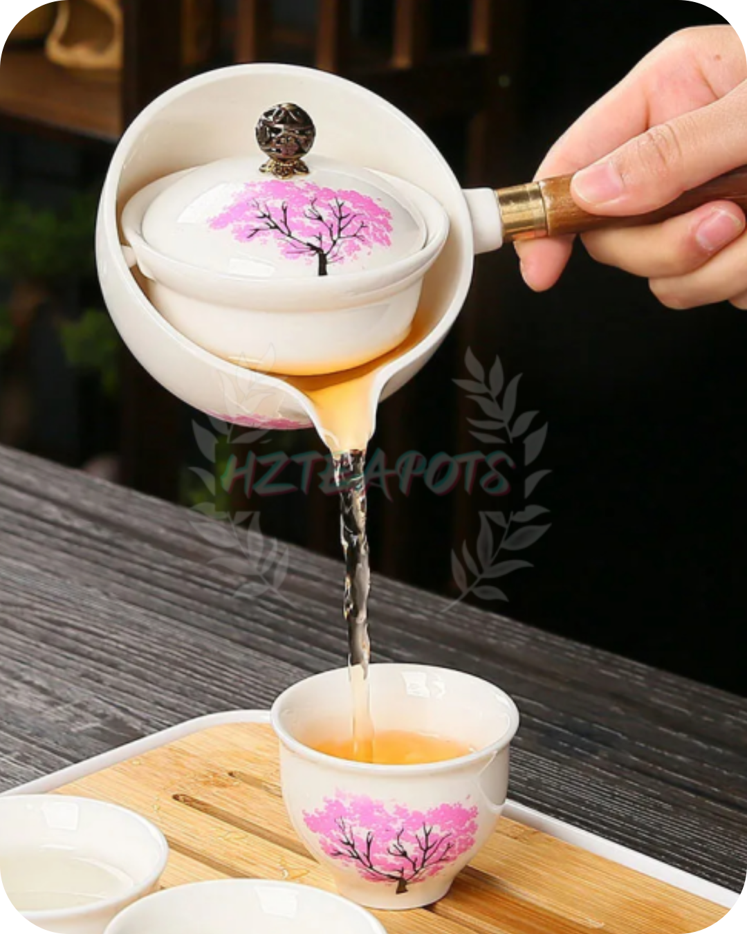 Cerámica Sakura que cambia de color | HZTEAPOTS®
