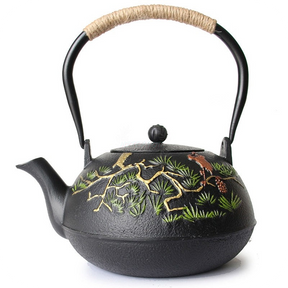 Guest-Greeting Pine Cast Iron | HZTEAPOTS®