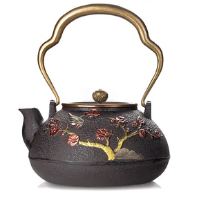 Japanese Magpie Plum Cast Iron | HZTEAPOTS®