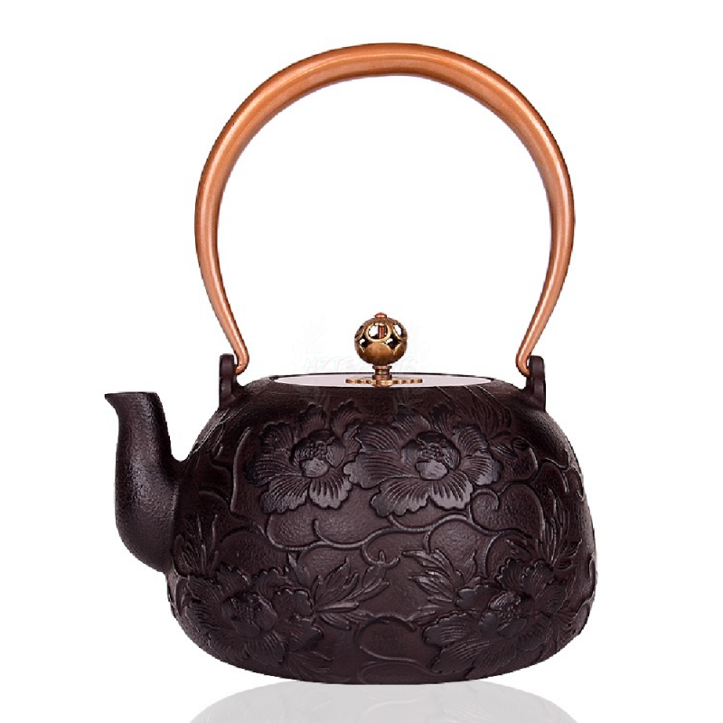 Cast Iron Peony Flower | HZTEAPOTS®