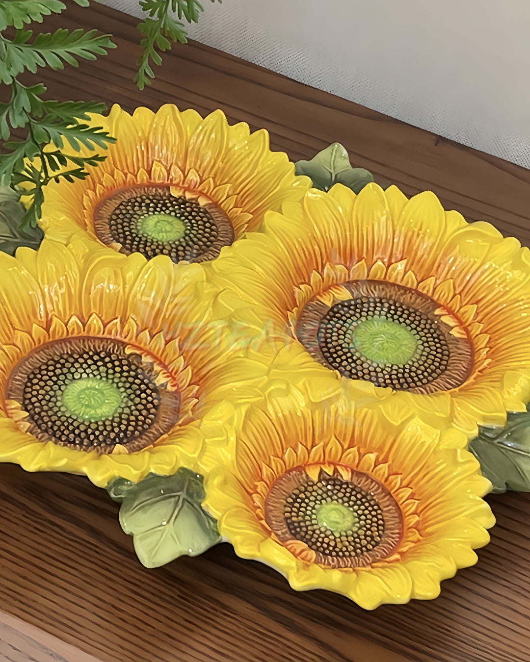 Sunflower Four-grid Fruit Plate | HZTEAPOTS®