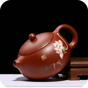 Red Clay Xi Shi Lotus | HZTEAPOTS®