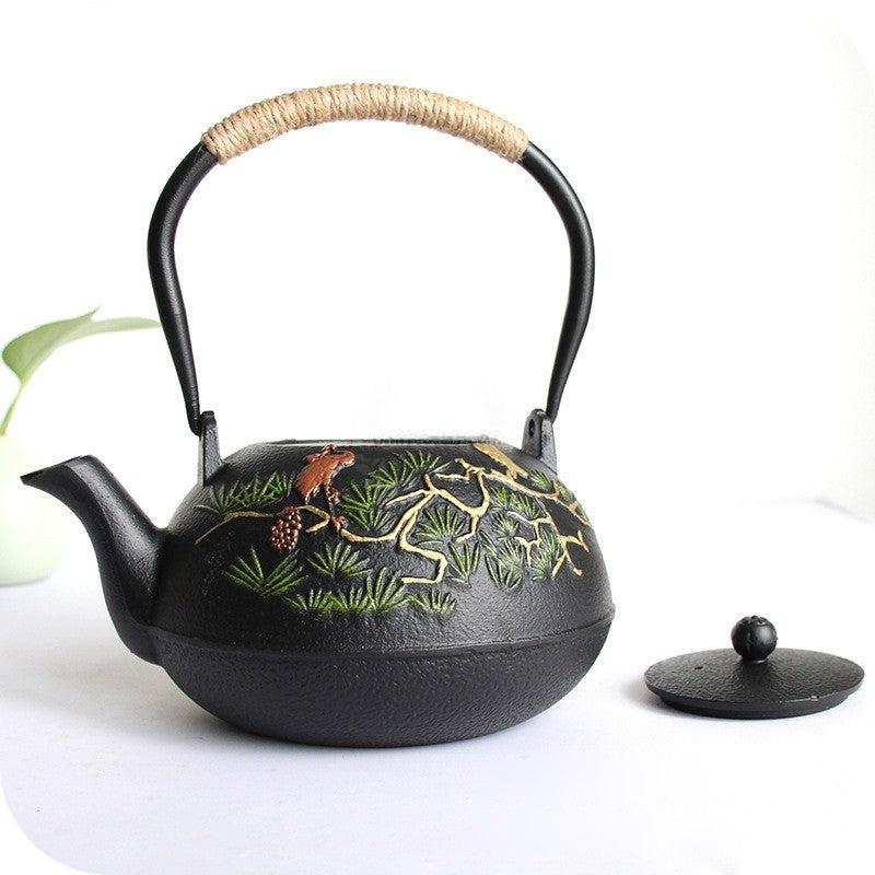 Guest-Greeting Pine Cast Iron | HZTEAPOTS®