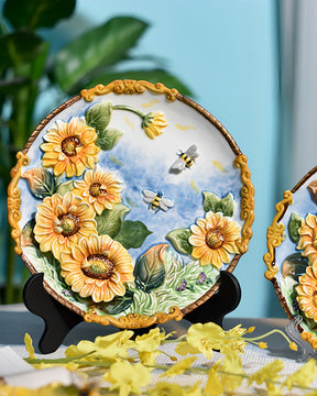 Sunflower Ⅱ Decorative Plate | HZTEAPOTS®