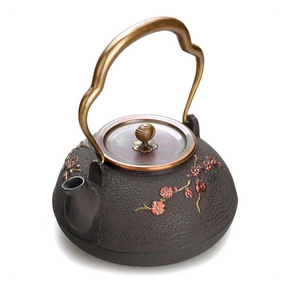 Japanese Magpie Plum Cast Iron | HZTEAPOTS®