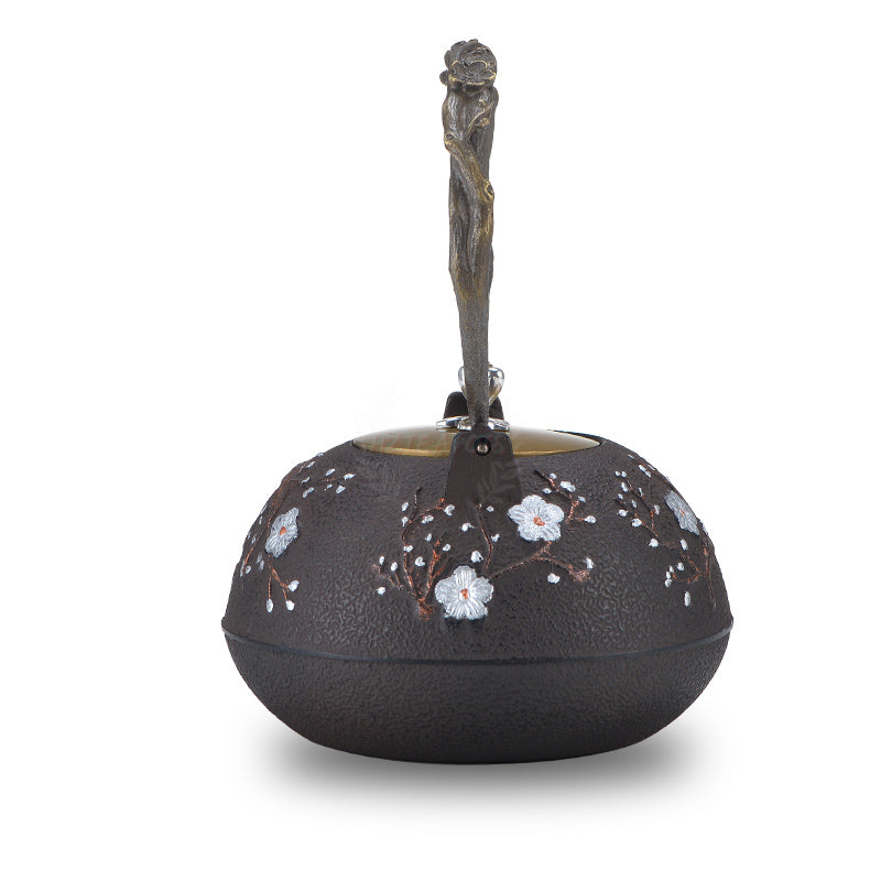 Japanese Cast Iron Magpie Plum | HZTEAPOTS®