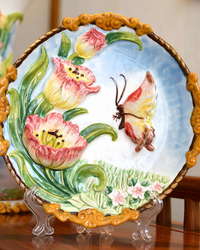 Tulip Decorative Plate | HZTEAPOTS®