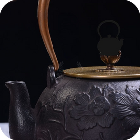 Cast Iron Peony Flower | HZTEAPOTS®