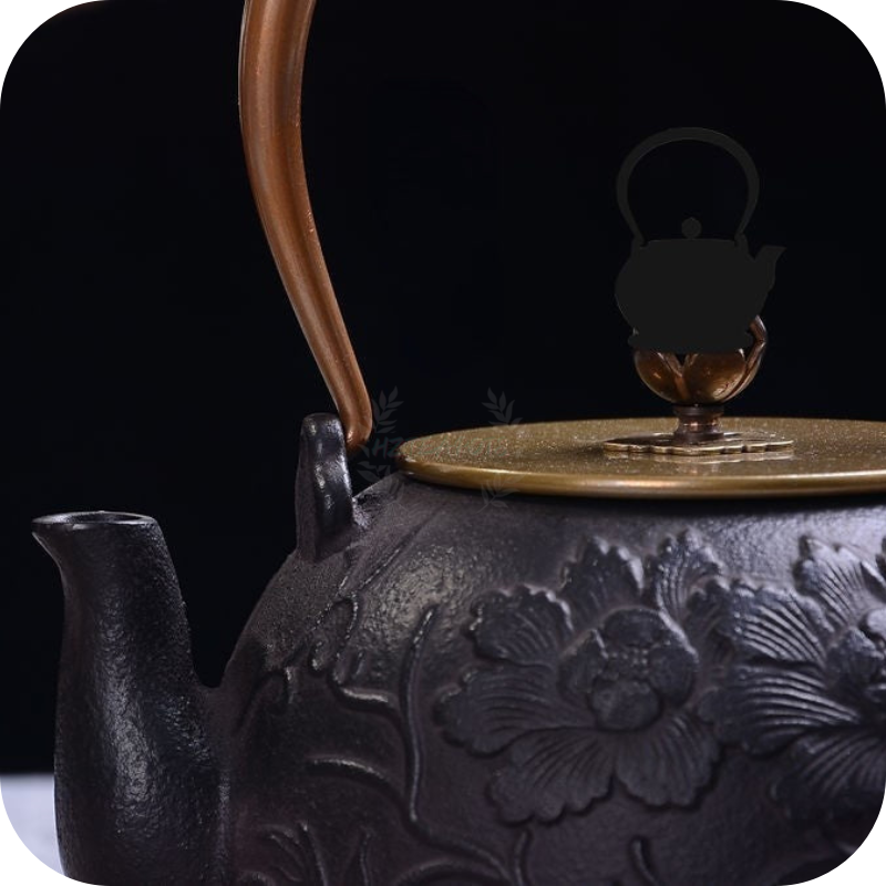 Cast Iron Peony Flower | HZTEAPOTS®