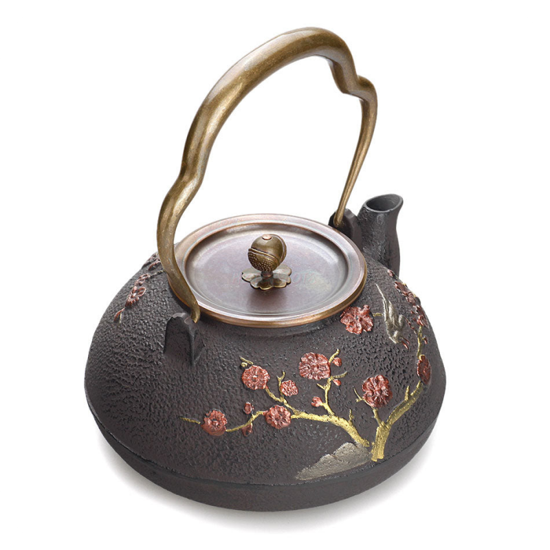 Japanese Magpie Plum Cast Iron | HZTEAPOTS®