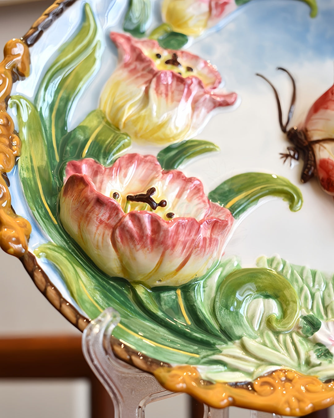 Tulip Decorative Plate | HZTEAPOTS®