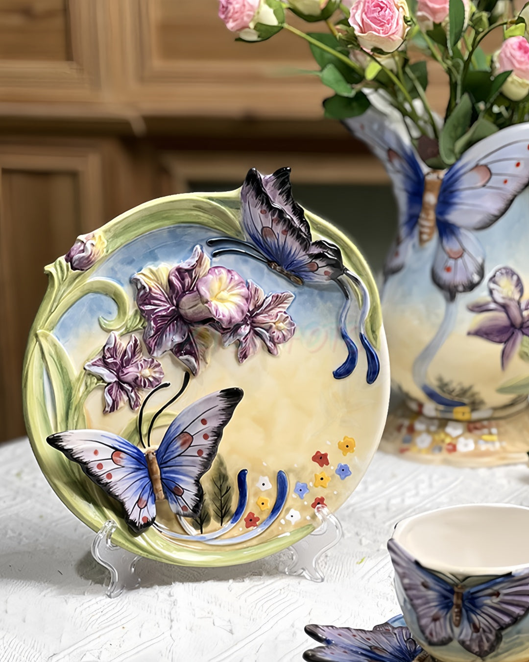 Butterfly Decorative Plate | HZTEAPOTS®