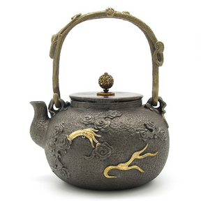 Japanese Cast Iron Golden Dragon | HZTEAPOTS®