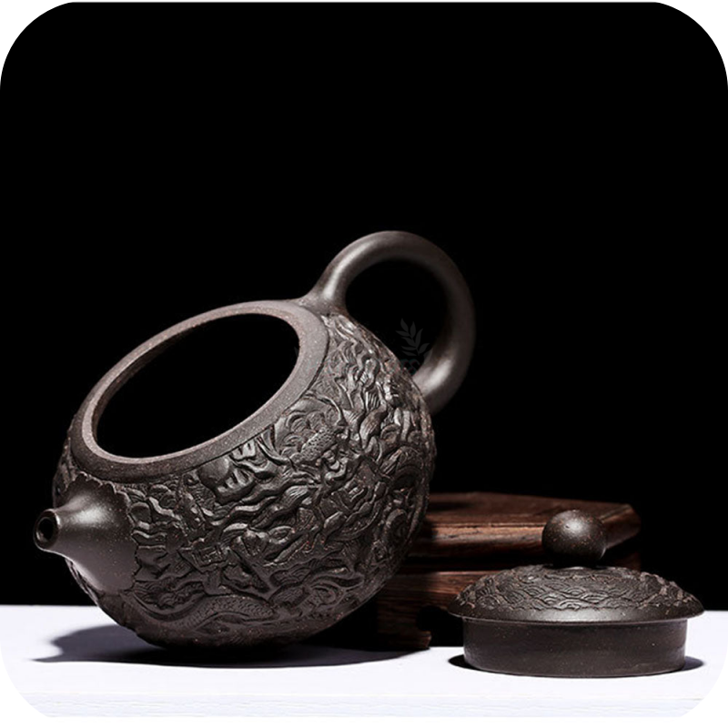 Black Clay Dragon | HZTEAPOTS®