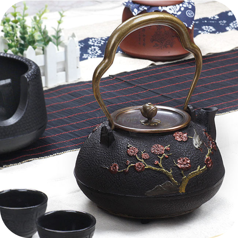 Japanese Magpie Plum Cast Iron | HZTEAPOTS®