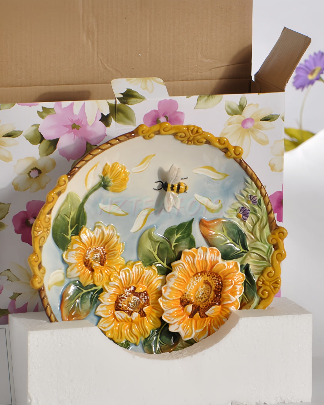 Sunflower I Decorative Plate | HZTEAPOTS®