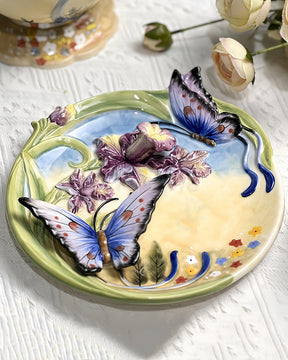 Butterfly Decorative Plate | HZTEAPOTS®