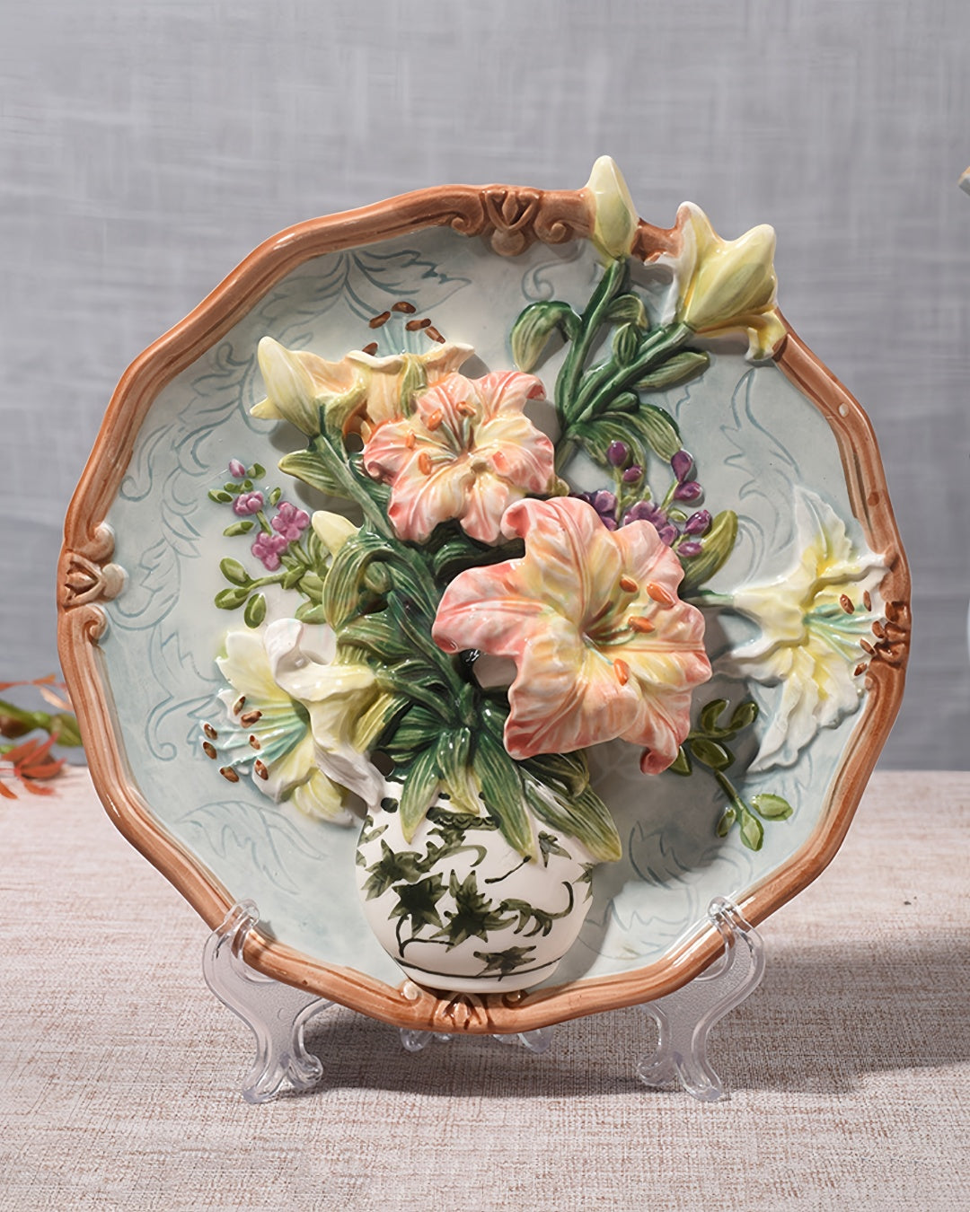 Lily Decorative Plate | HZTEAPOTS®