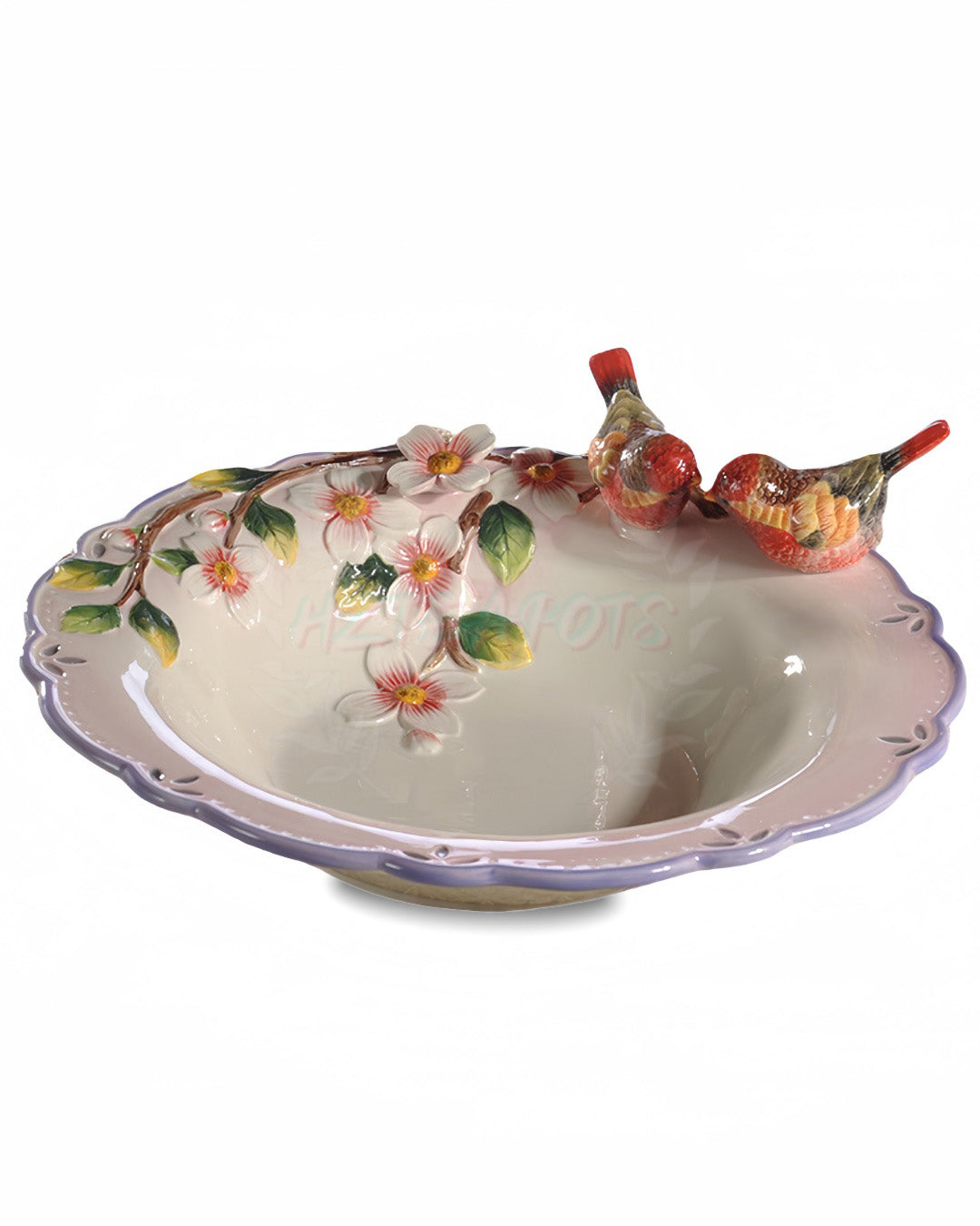 Flower Bird Fruit Plate | HZTEAPOTS®