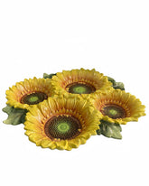 Sunflower Four-grid Fruit Plate | HZTEAPOTS®